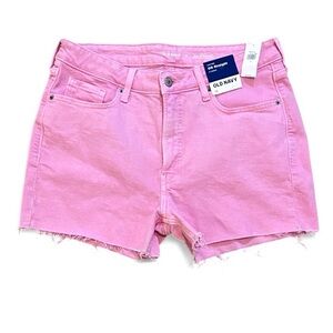 Old Navy OG Straight Pink Jean Shorts 12